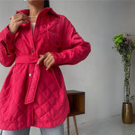 gesteppte Jacke mit Druckknöpfen