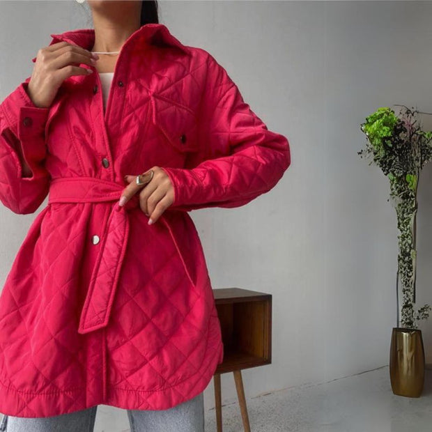 gesteppte Jacke mit Druckknöpfen