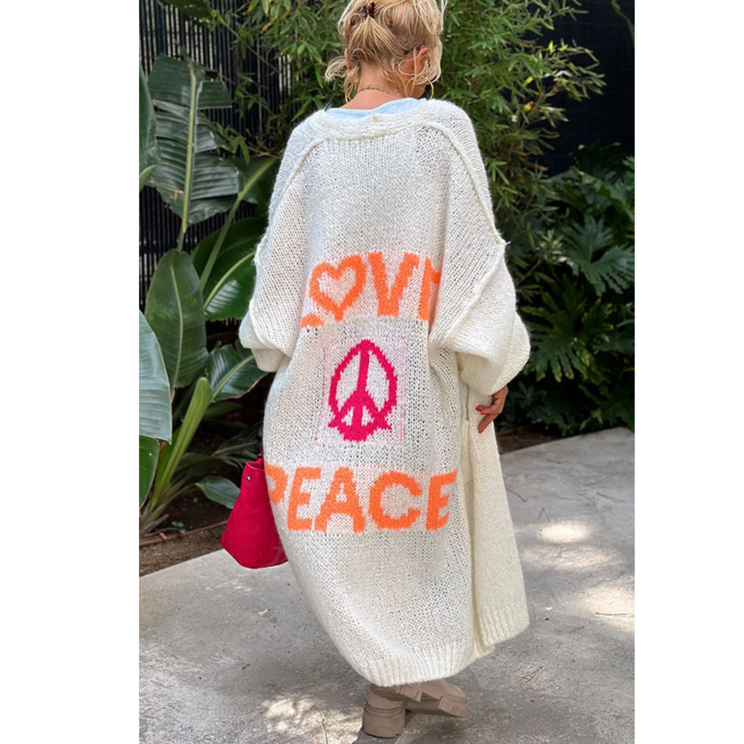 W&W Mode peace strickjacke - Ibiza