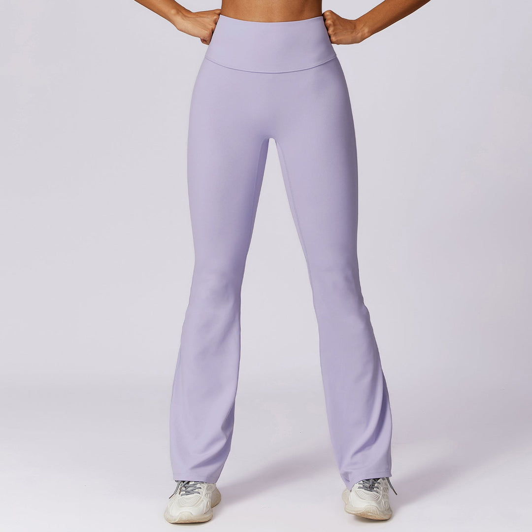 W&W Mode | Stylische Fitness Hohe Taille Flare Yoga-Hose