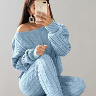 WW - Strick-Schulter-Hosen-Set