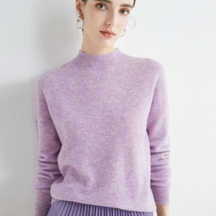 W&W Mode | Cashmere Pullover Damen Rundhals Weicher und Leichter Strickpullover