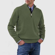 WW | Herrenpullover Mit Halbem Reißverschluss
