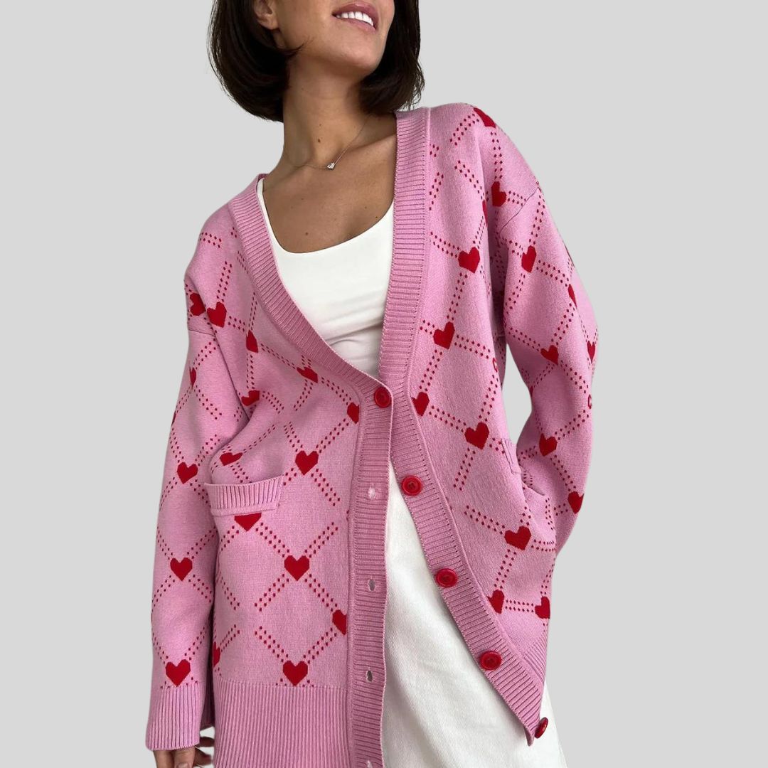 gestrickter Damen-Strickjacke