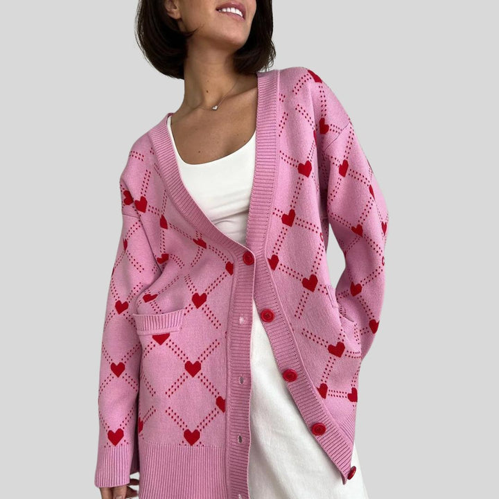 gestrickter Damen-Strickjacke