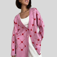 gestrickter Damen-Strickjacke