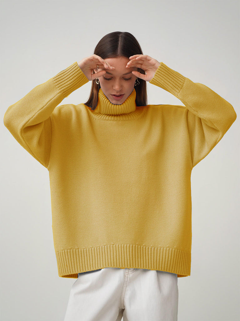 WW | Lieblicher Winter Hoher Kragen Pullover