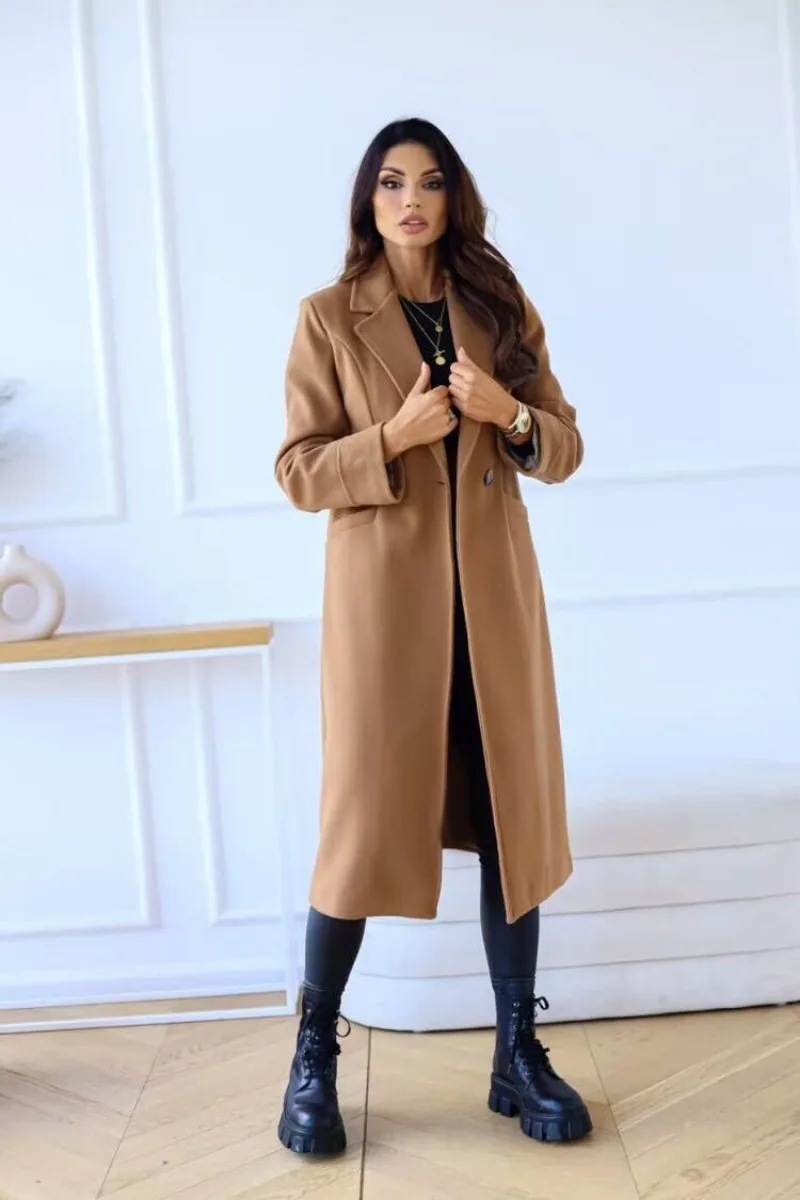 W&W Mode | Klassischer Langer Trenchcoat mit