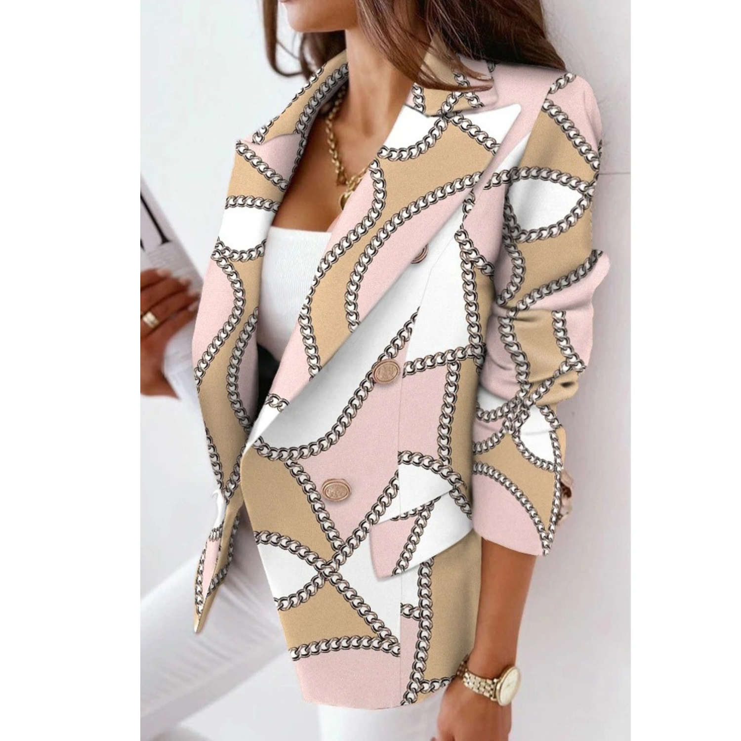 WW – Damenblazer mit Wendekragen