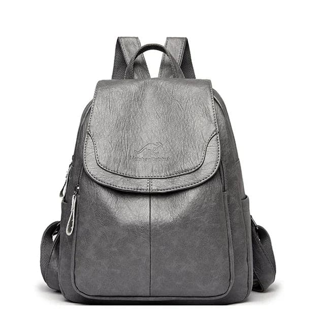 W&W Mode | Stylischer Leder-Rucksack mit Diebstahlschutz für Frauen