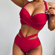 WW - Zweiteiliger Badeanzug mit hoher Taille