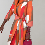 WW - Frühling Herbst Frauen Kleid