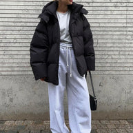 WW | Lockere Baumwollgefütterte Jacke