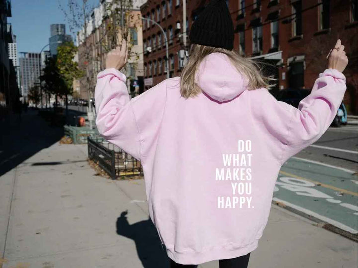 W&W Mode - Damen Hoodie - Lässiger Streetstyle mit Schriftzug