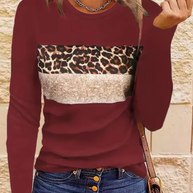 WW | Langarm-T-Shirt mit Leopardenmuster