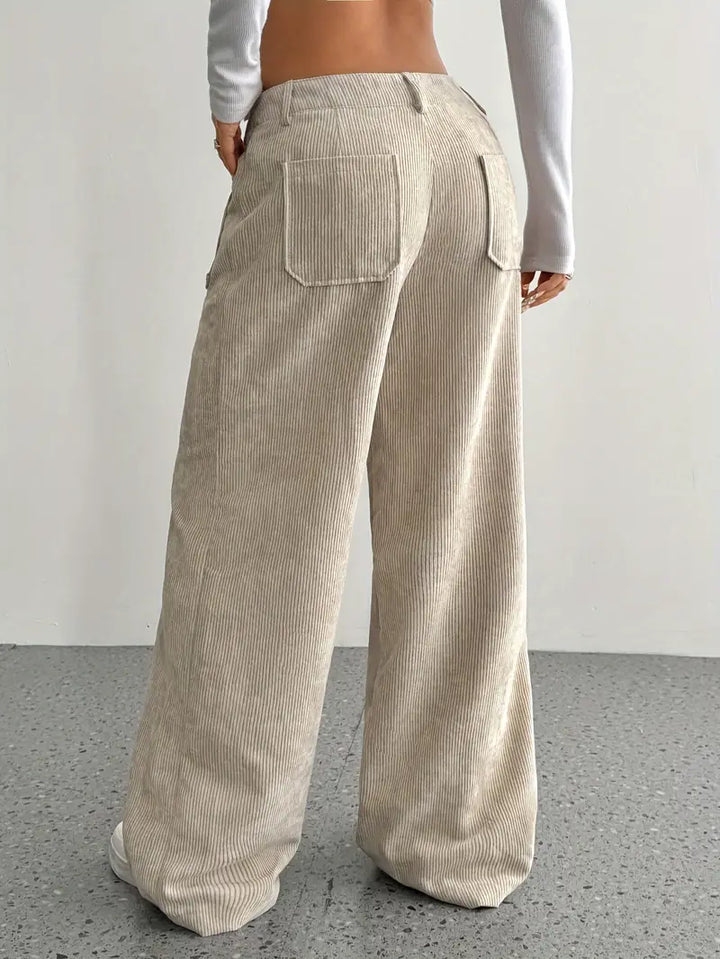 W&W Mode | Cordhose Mit Weitem Bein Für Frauen