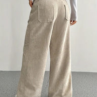 WW | Cordhose Mit Weitem Bein Für Frauen