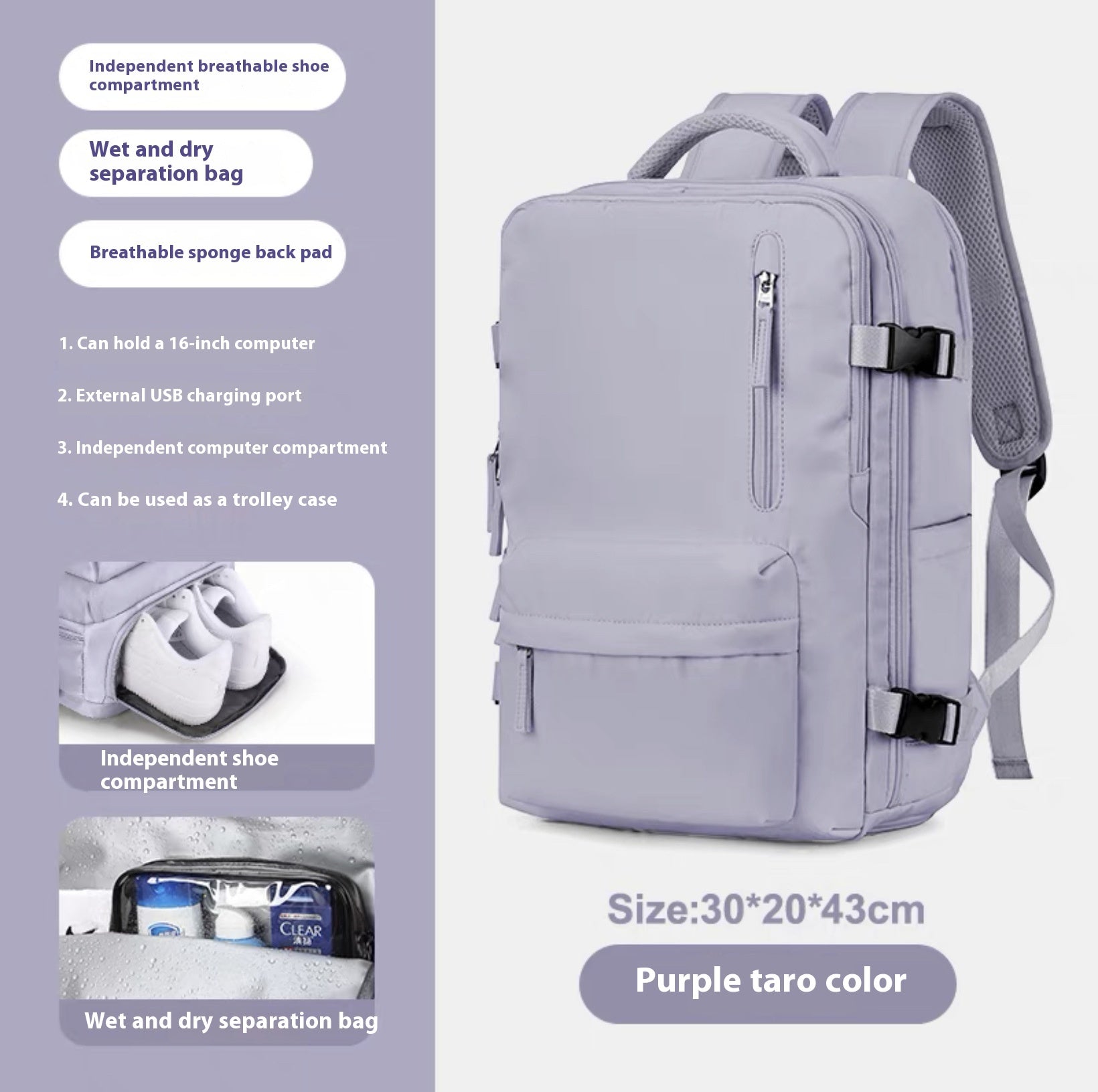 WW | Geräumiger Vielseitiger Rucksack