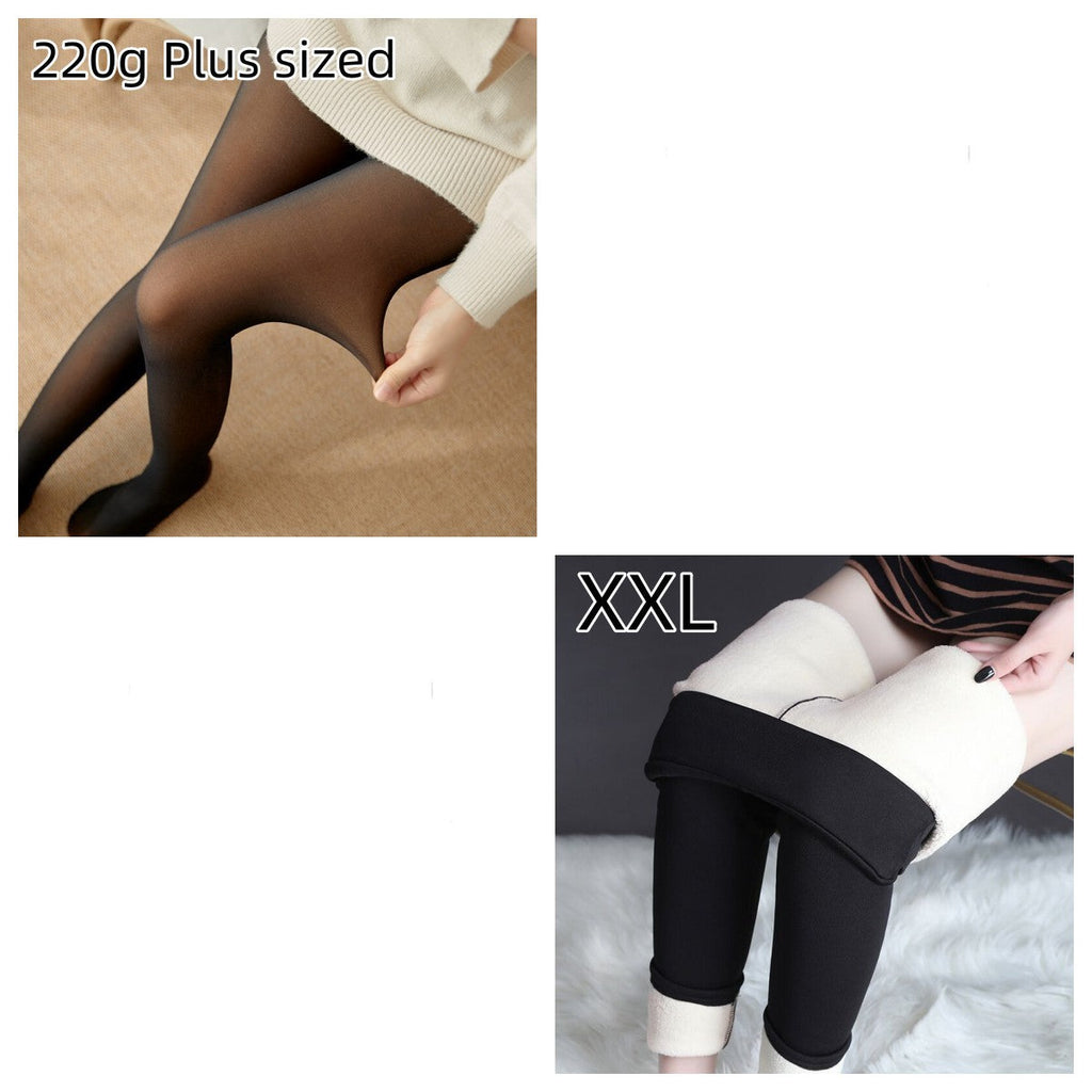WW | Dicke Fleece Leggings Mit Transparentem Design