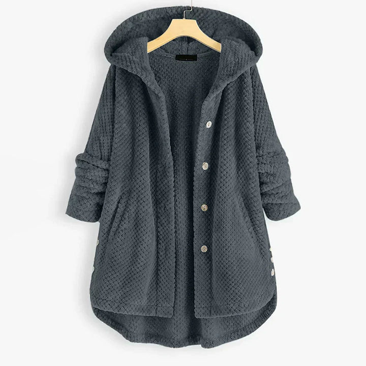 W&W Mode | Stylische, Superweiche Fleece-Kapuzenjacke