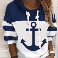 WW | Anker langärmliger Colorblock Hoodie
