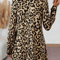 WW | Leoparden Rundhals Langarm T-Shirt
