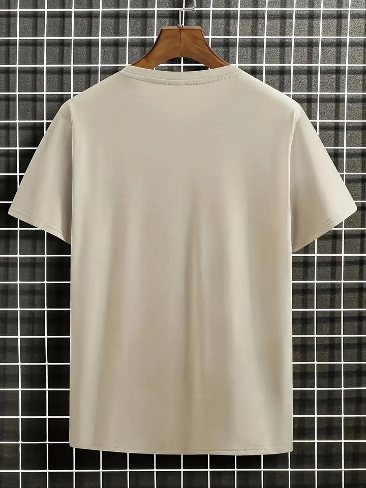 W&W Mode | Herren T-shirt Blumen Und Wellen Design