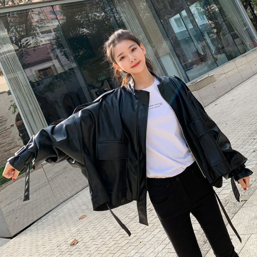 WW | Damen Lederjacke Mit Box Cut