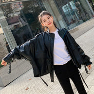 WW | Damen Lederjacke Mit Box Cut