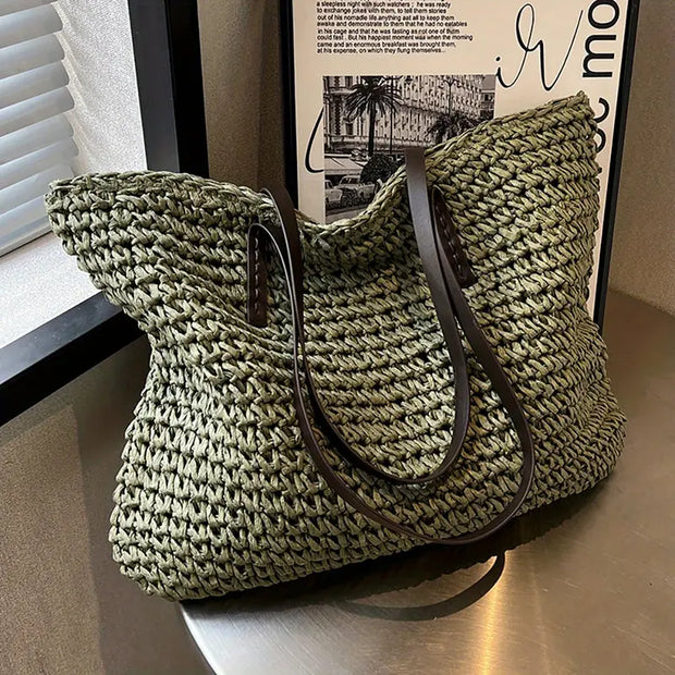WW - große gewebte Tragetasche | Tasche im Bohemian-Beachy-Stil