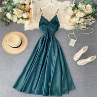 WW | Goddess Ankle Binding Taille Kleid