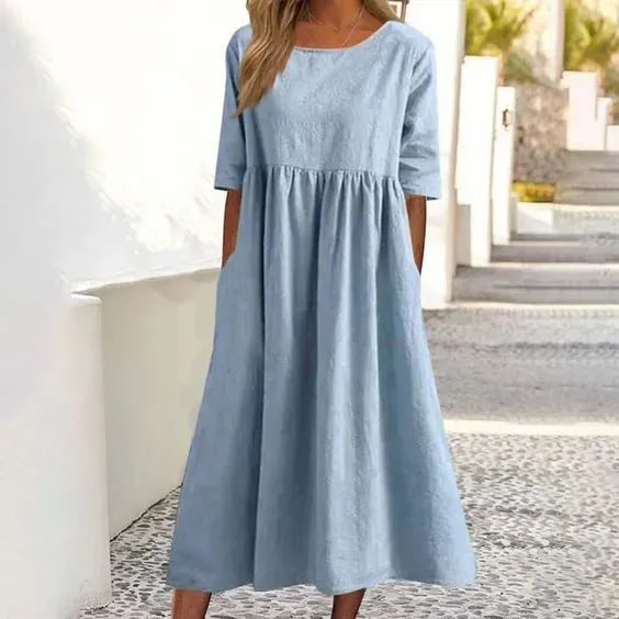 W&W Mode | Elegantes, Bequemes Baumwollkleid