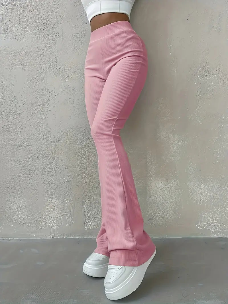 W&W Mode | Taille Ribcord Schlaghose - Trendy Damen Alltagshose