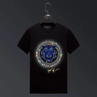 WW | Herren T-Shirt mit Tigerkopf und Strass
