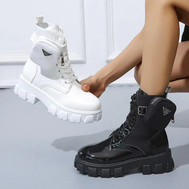 WW | Stiefel mit Plateau bis zur Wade