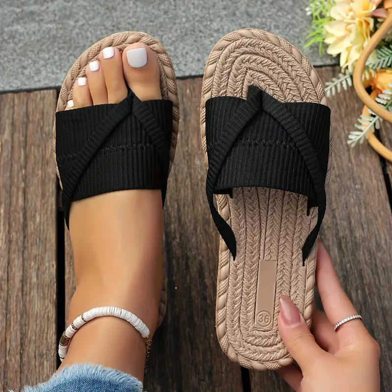 WW | Damen Sommer Rutschen Sandalen
