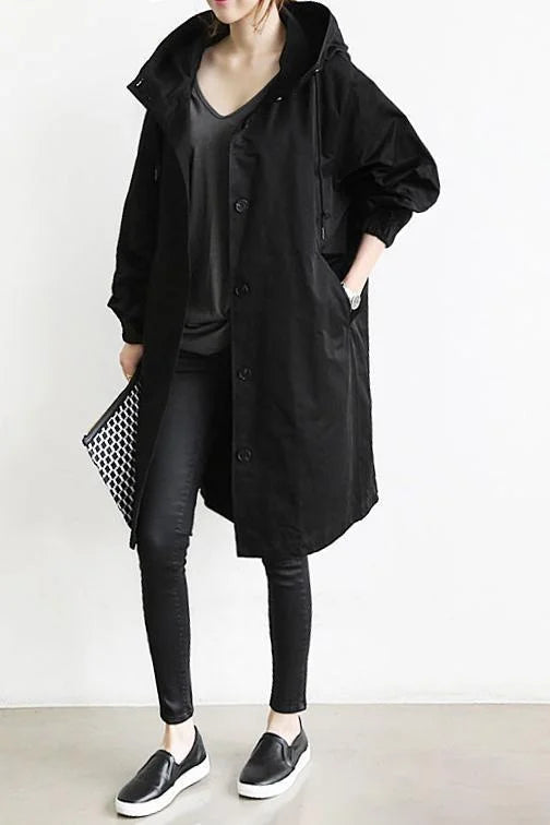 W&W Mode - Trenchcoat mit Kapuze