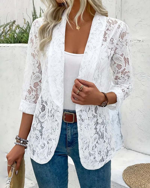 WW | Eleganter Blazer mit Spitze