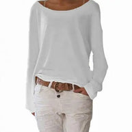 WW | locker gestricktes Damen Langarmshirt