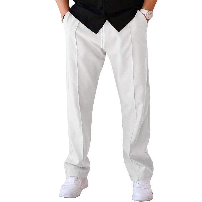 WW | Sportliche Herrenhose Mit Lockerem, Geradem Schnitt Und Kordelzug