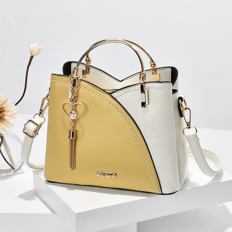 WW | Handtasche Mit Farbblock Und Quaste Für Damen