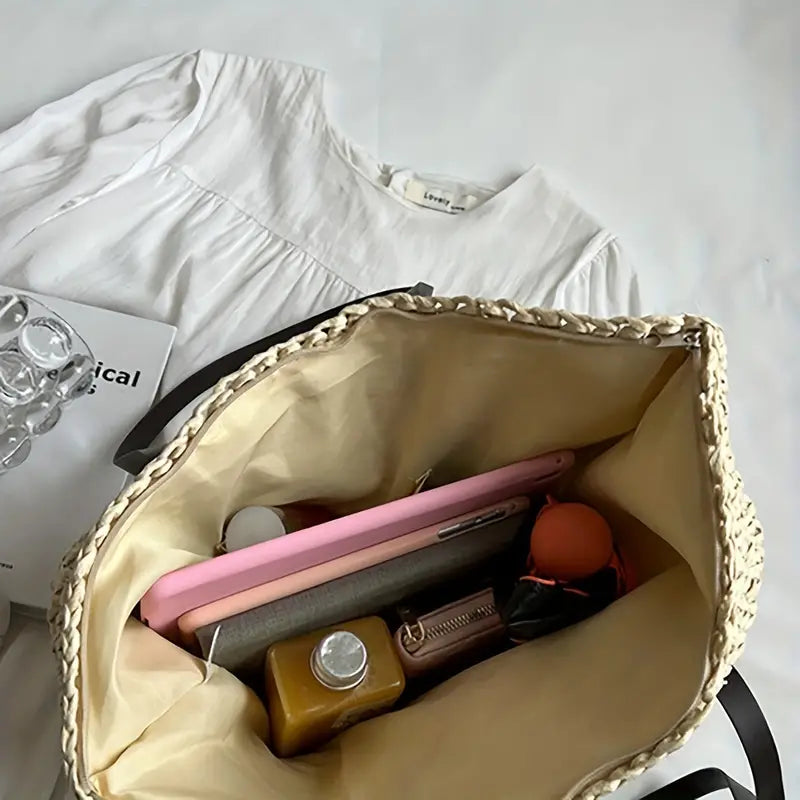WW - große gewebte Tragetasche | Tasche im Bohemian-Beachy-Stil