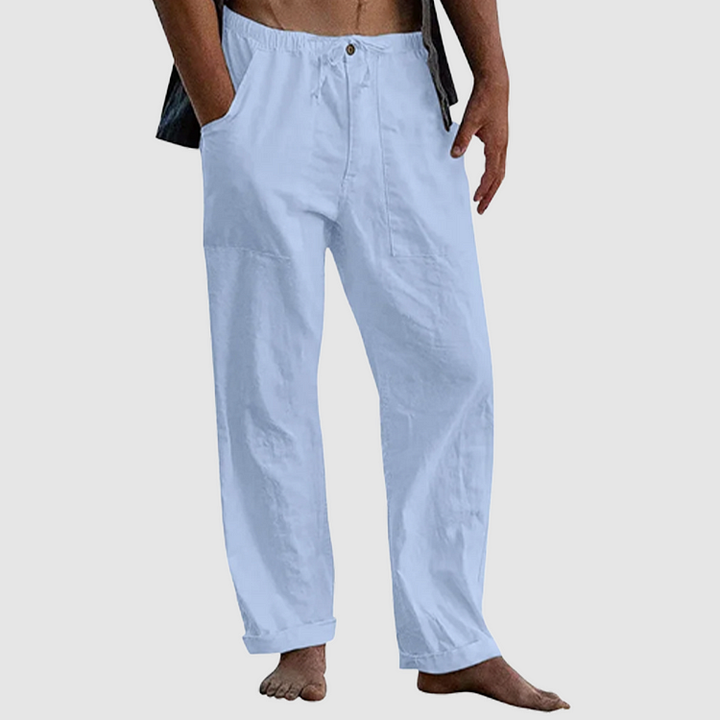 W&W Mode | Lässige Leinenhose mit Kordelzug