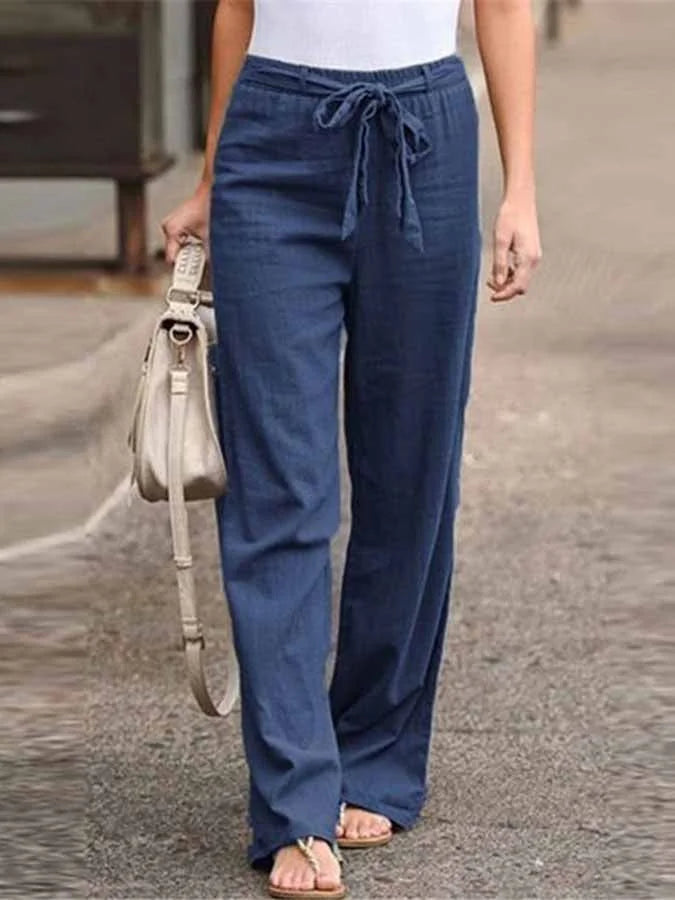 W&W Mode | Lässige Damen Leinenhose Für Stilvolle Leichtigkeit