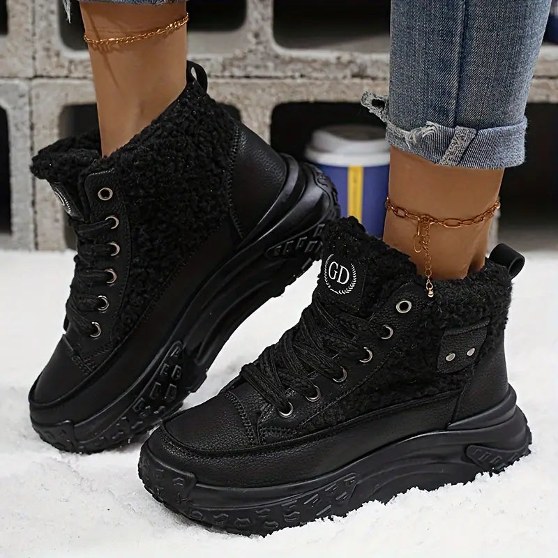 Wasserdichte Plüschstiefeletten