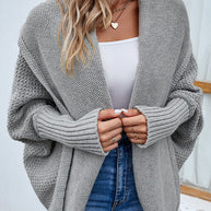WW | Eleganter Herbst Strickcardigan mit Dolmanärmeln für Frauen
