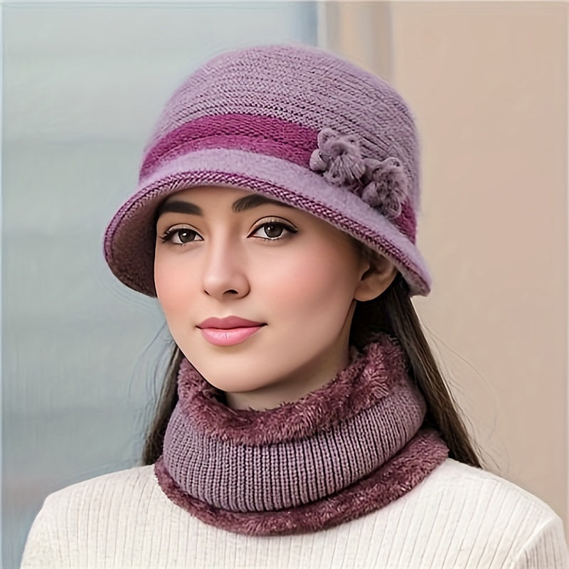 WW | Schickes Winter Stilvolles Gestricktes Set für Frauen