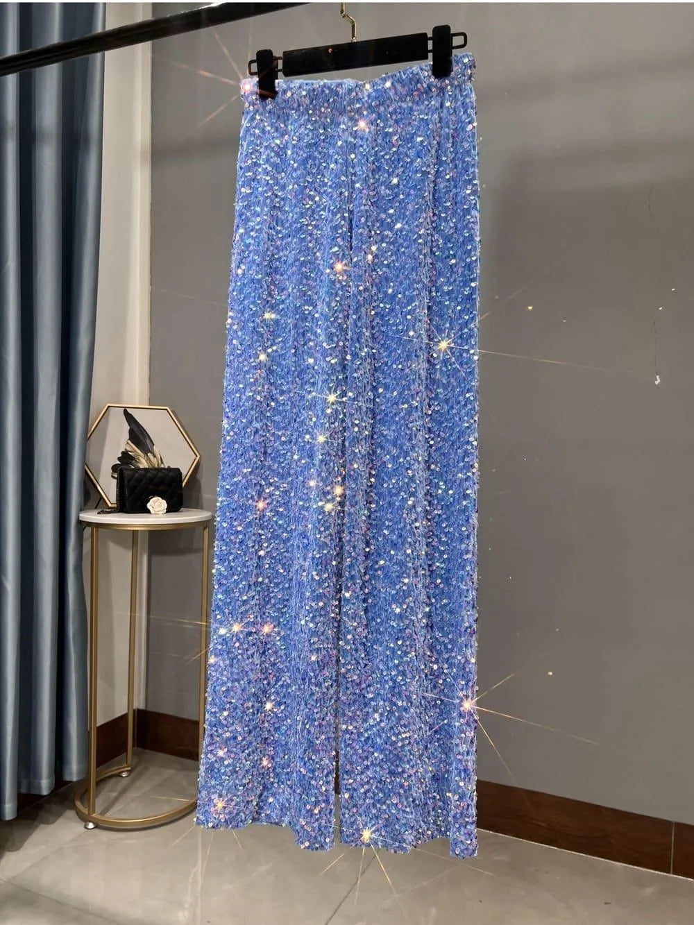 WW | Weite Sonnenhose mit Pailletten