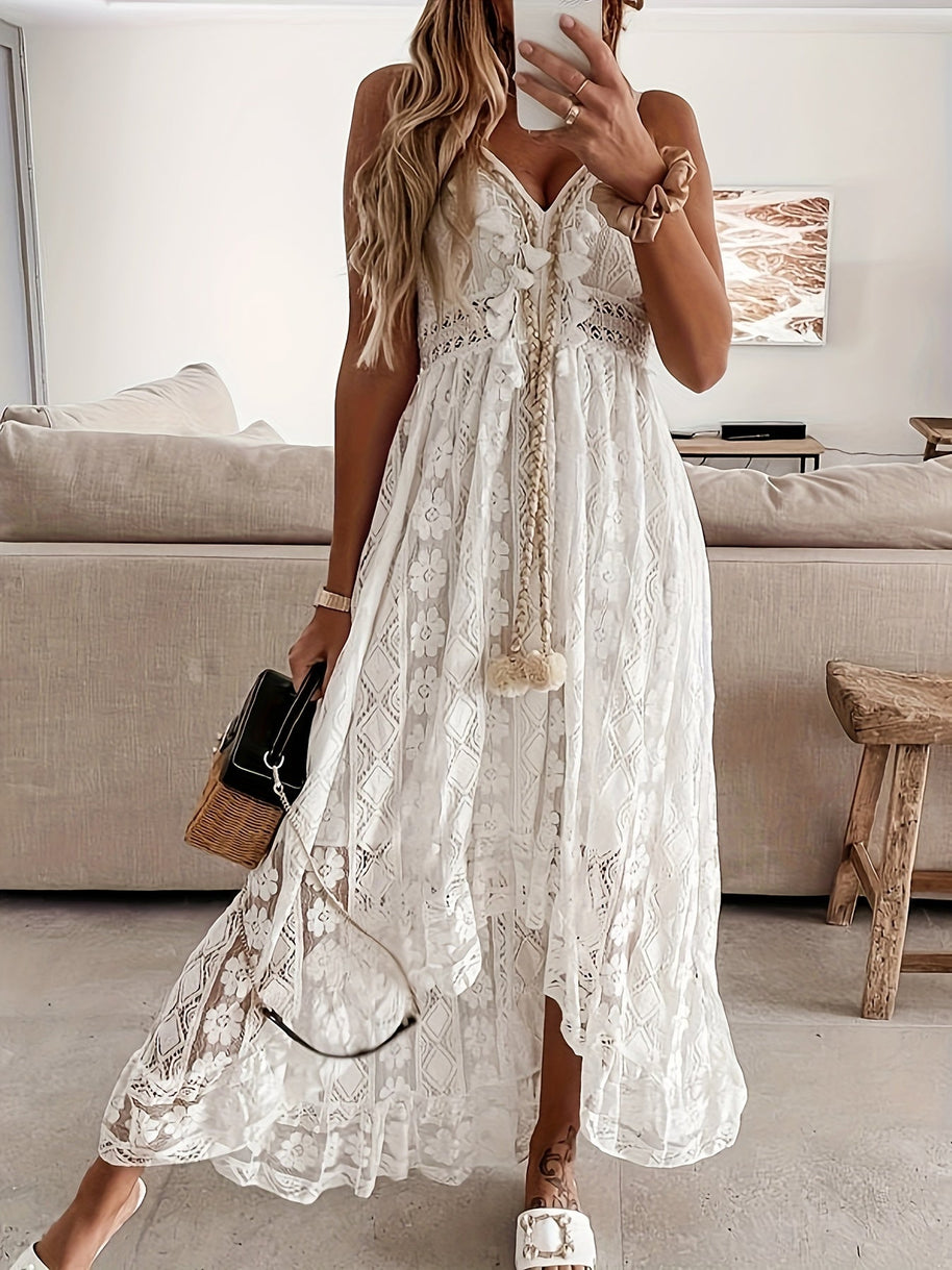 Ausschnitt Maxikleid für Damen
