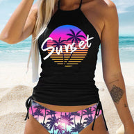 WW | Badeanzug-Set mit Palmenmotiv